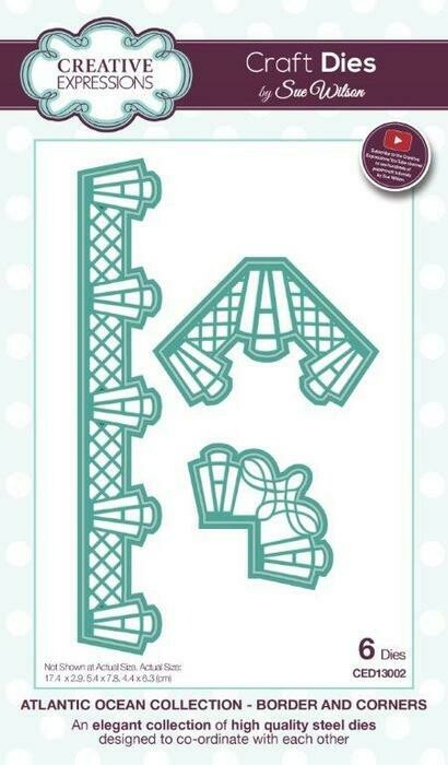 Sue Wilson Atlantic Ocean Collection - Border &amp; Corners Die