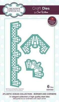 Sue Wilson Atlantic Ocean Collection - Border &amp; Corners Die