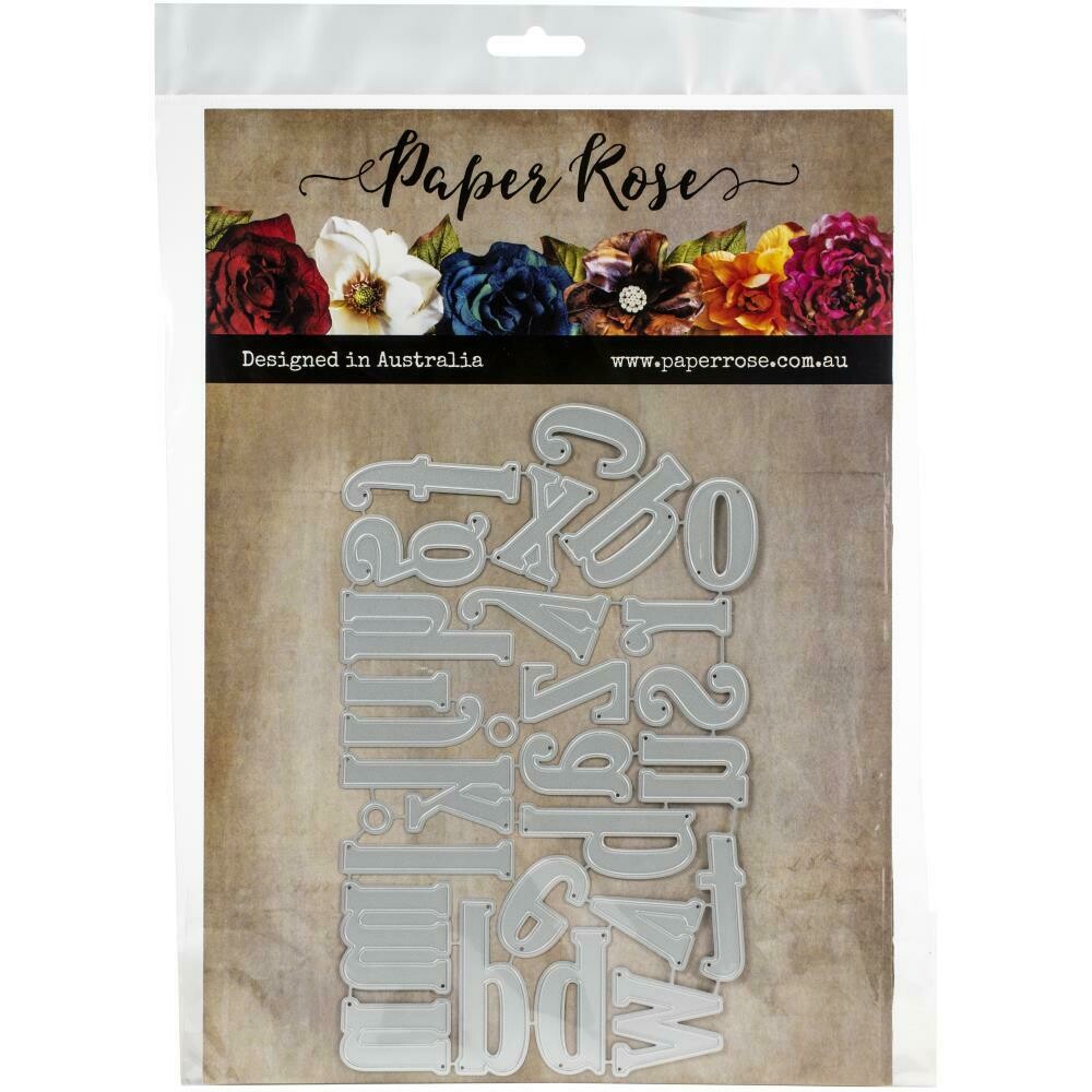 Paper Rose Metal cutting die - Jumbo Alphabet Lower Case