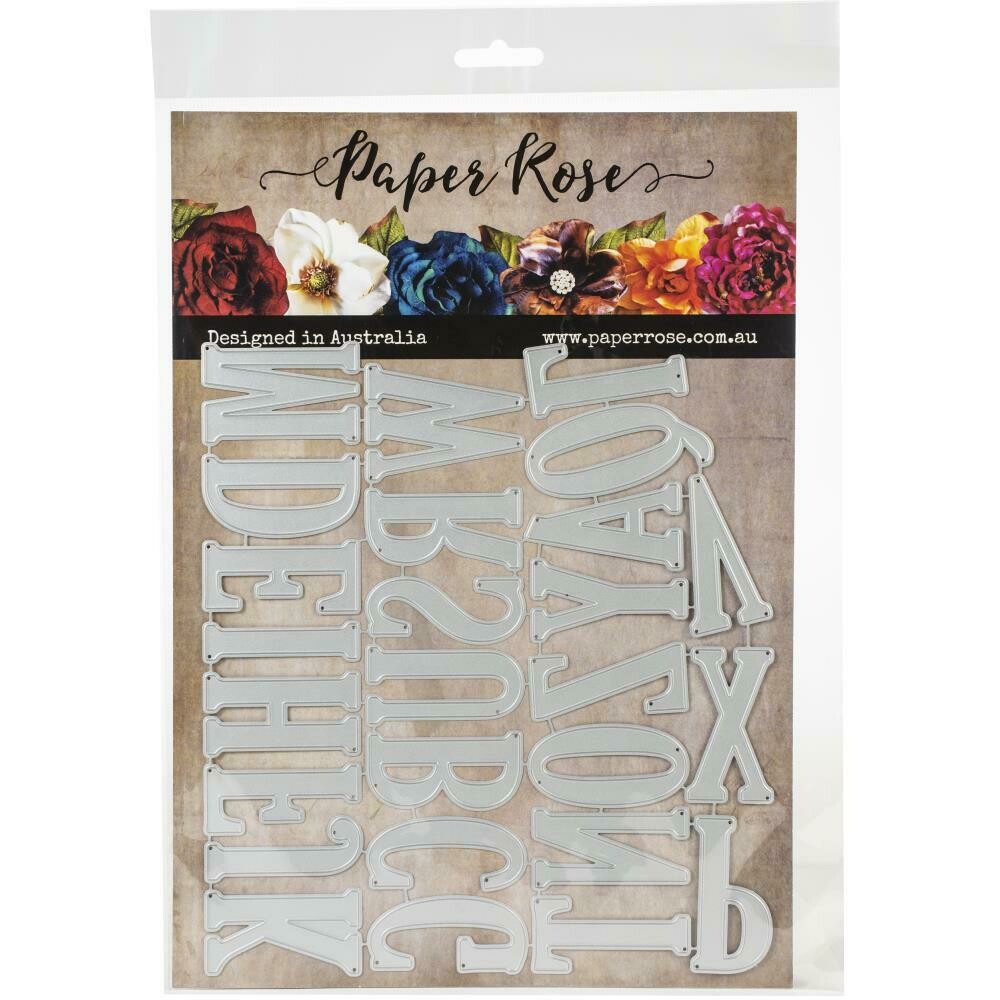 Paper Rose Metal cutting die - Jumbo Alphabet Upper Case 