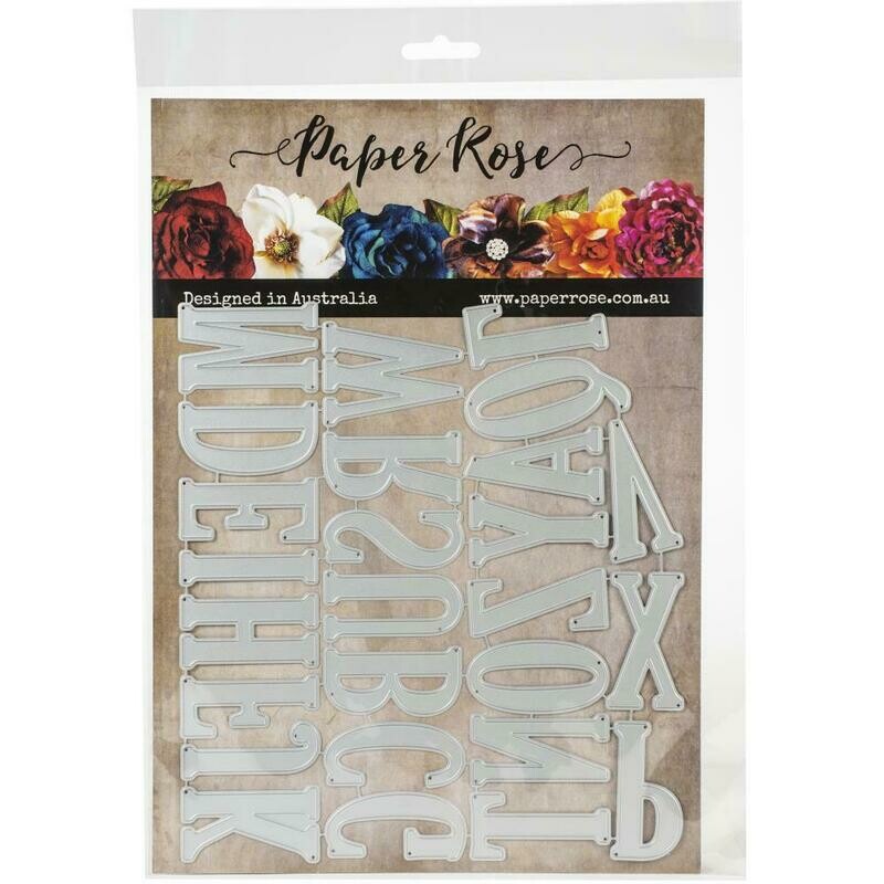 Paper Rose Metal cutting die - Jumbo Alphabet Upper Case 