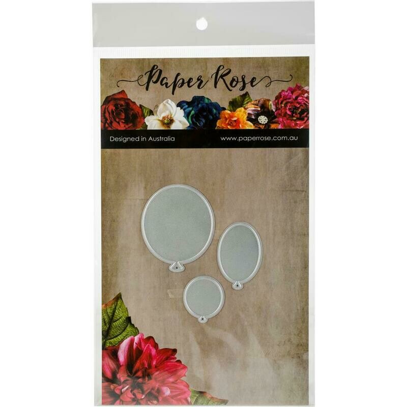 Paper Rose Die - Balloons Trio