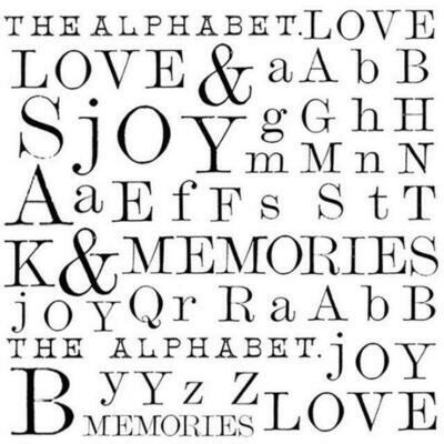 Stamperia Words - HD Unmounted Rubber Stamp 10x10cm
