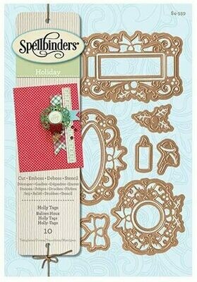 Spellbinders Dies - Holly Tags