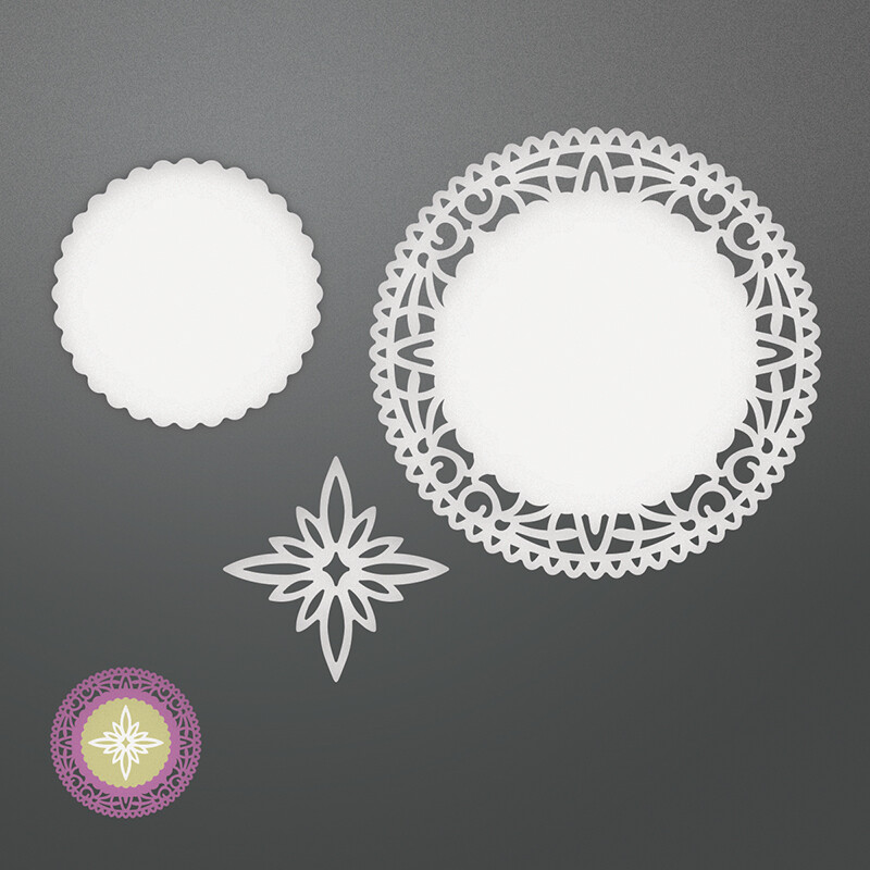 Couture Creations Dies - North Star Doily Set