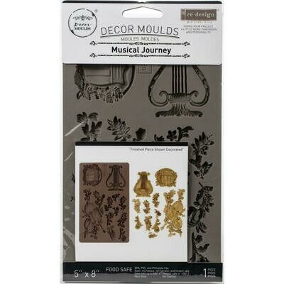 Prima Marketing - Re-design Decor Mould - 5&quot;x8&quot; - Musical Journey 