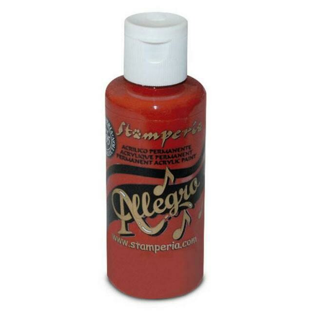 Stamperia - Allegro Acrylic Paint - 60ml - Coral Red
