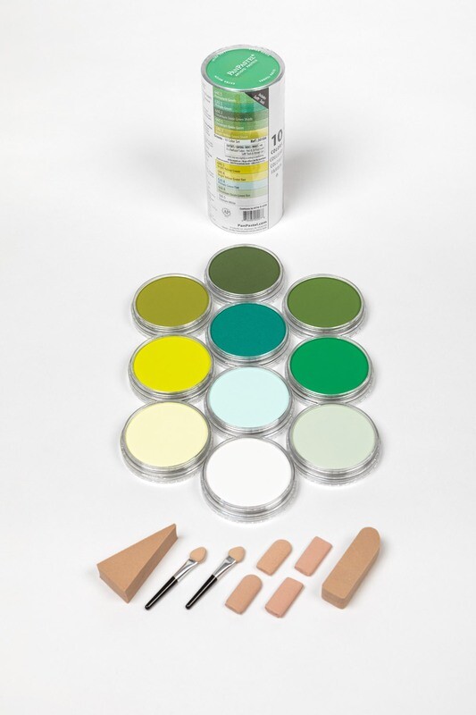 PanPastel - 10 colours - Greens 