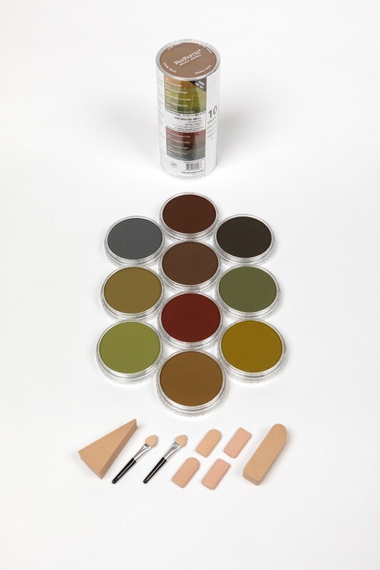 PanPastel - 10 colours - Extra Dark Shades - Warm 