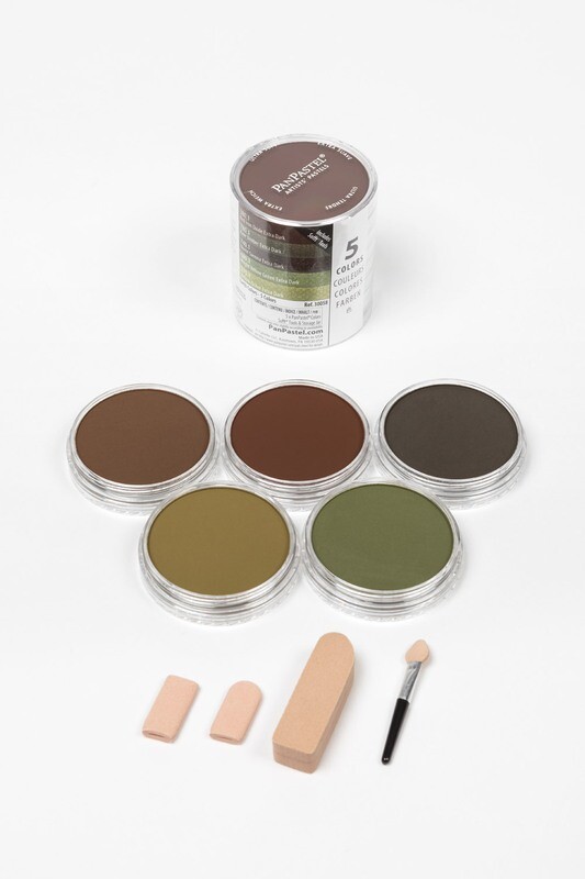 PanPastel - 5 colours - Extra Dark Shades - Earths Colours 