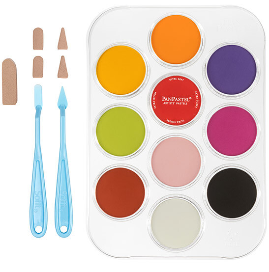 PanPastel - 10 colours - Susan&#39;s Garden Flower Colouring Kit No. 1 