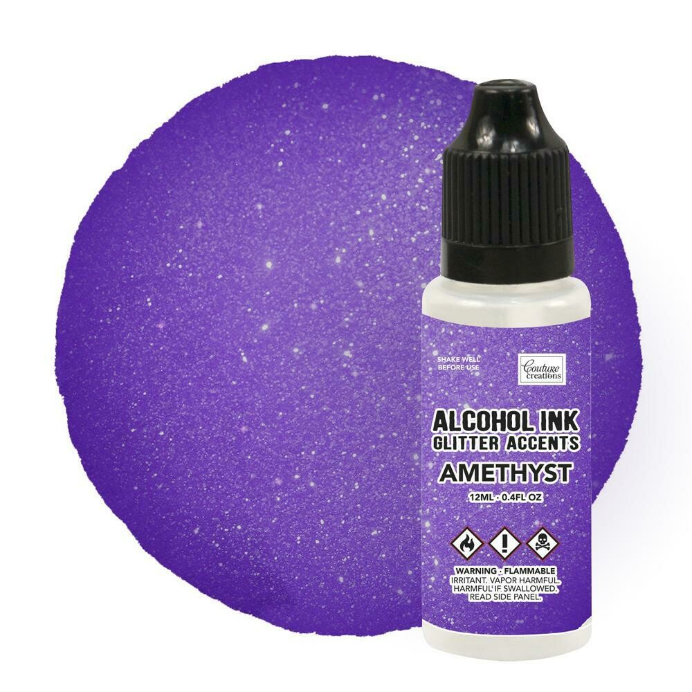 Alcohol Ink Glitter Accents - Amethyst - 12mL
