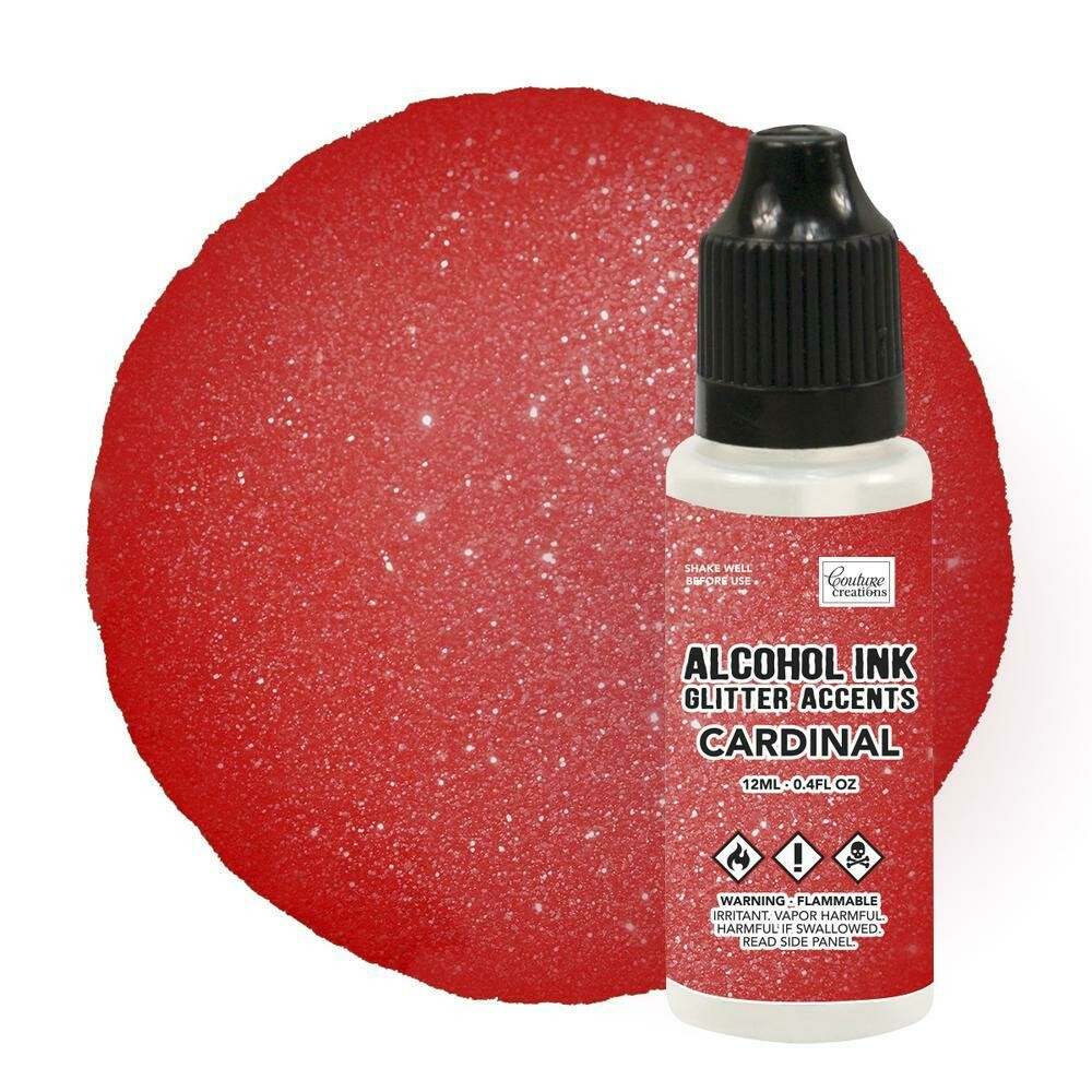 Alcohol Ink Glitter Accents - Cardinal - 12mL