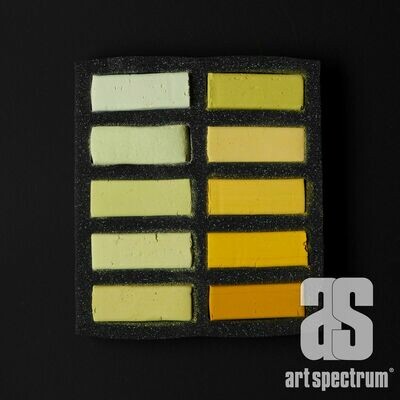 Art Spectrum Extra Soft Square Pastels - Yellow - Set of 10