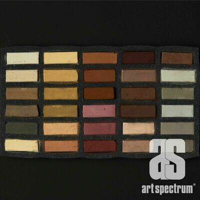 Art Spectrum Extra Soft Square Pastels - Earths - Set of 30