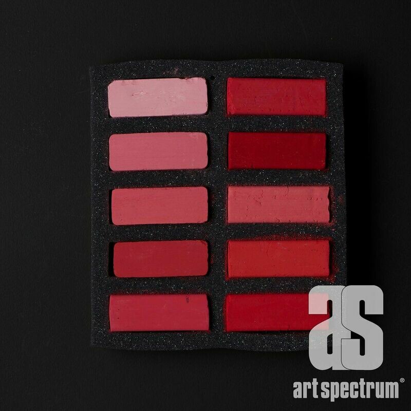 Art Spectrum Extra Soft Square Pastels - Reds - Set of 10