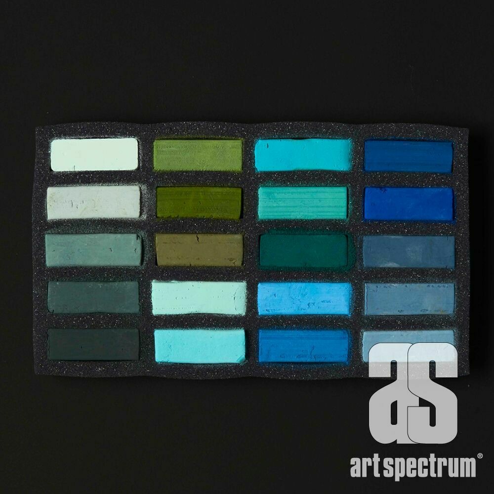 Art Spectrum Extra Soft Square Pastels - Temperate - Set of 20