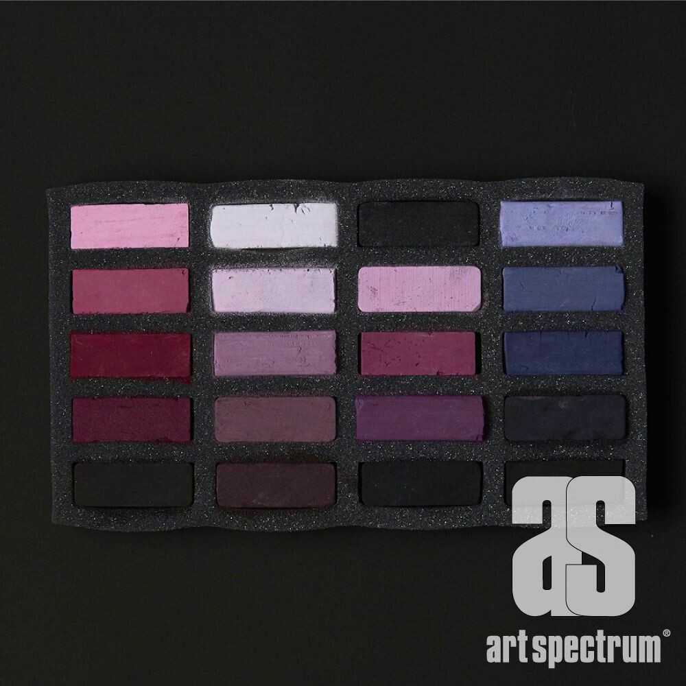 Art Spectrum Extra Soft Square Pastels - Violets - Set of 20