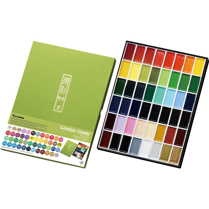 Kuretake Gansai Tambi - Watercolours - 48 Colours