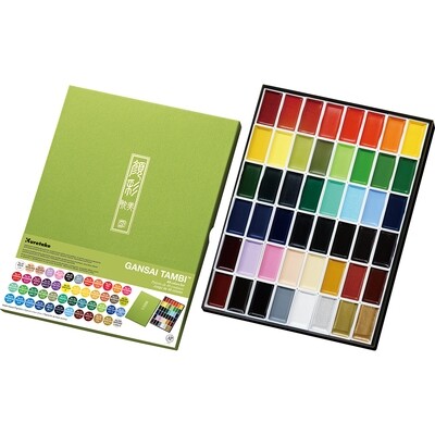 Kuretake Gansai Tambi - Watercolours - 48 Colours