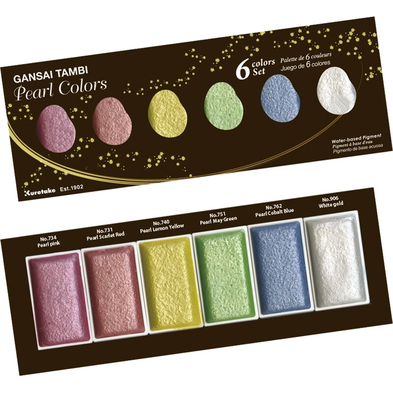Kuretake Gansai Tambi - Watercolours - Pearl Colours