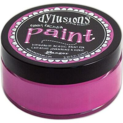 Dylusions Blendable Acrylic Paint 2oz - Funky Fuchsia