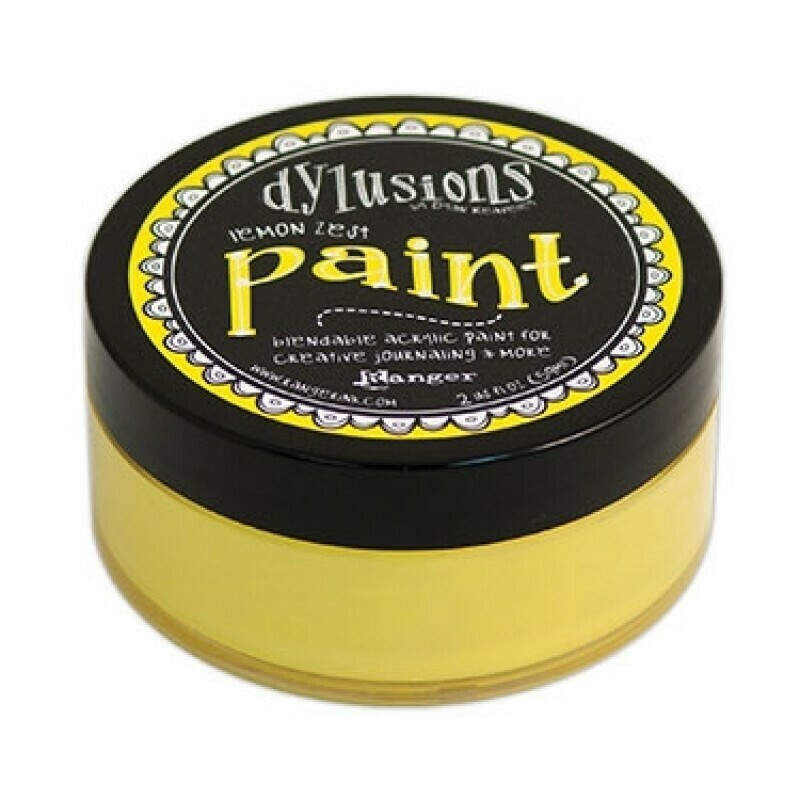 Dylusions Blendable Acrylic Paint 2oz - Lemon Zest