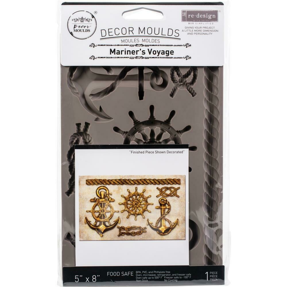Prima Marketing - Re-design Decor Mould - 5&quot;x8&quot; - Mariner&#39;s Voyage