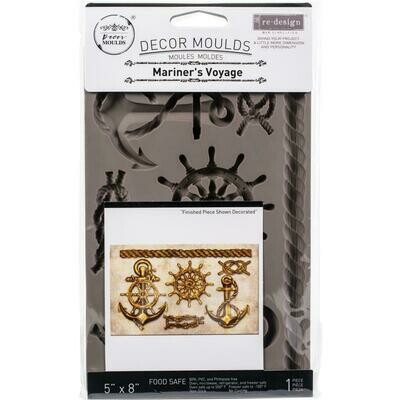 Prima Marketing - Re-design Decor Mould - 5&quot;x8&quot; - Mariner&#39;s Voyage