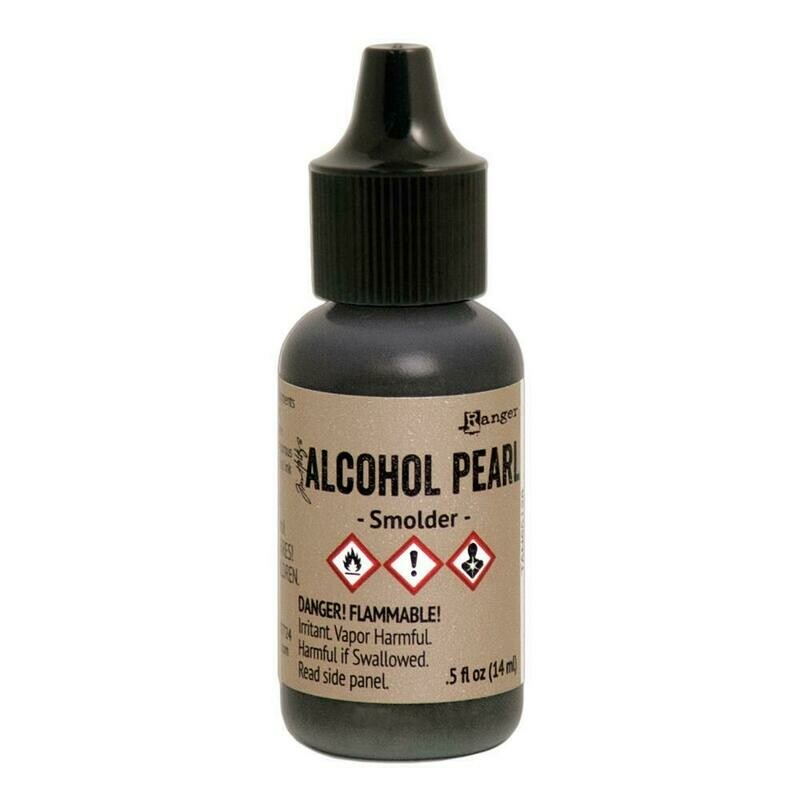 Tim Holtz Alcohol Ink Pearls - Smolder