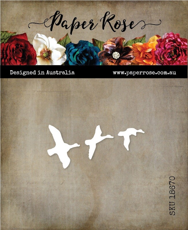 Paper Rose Metal Die - Flying Ducks