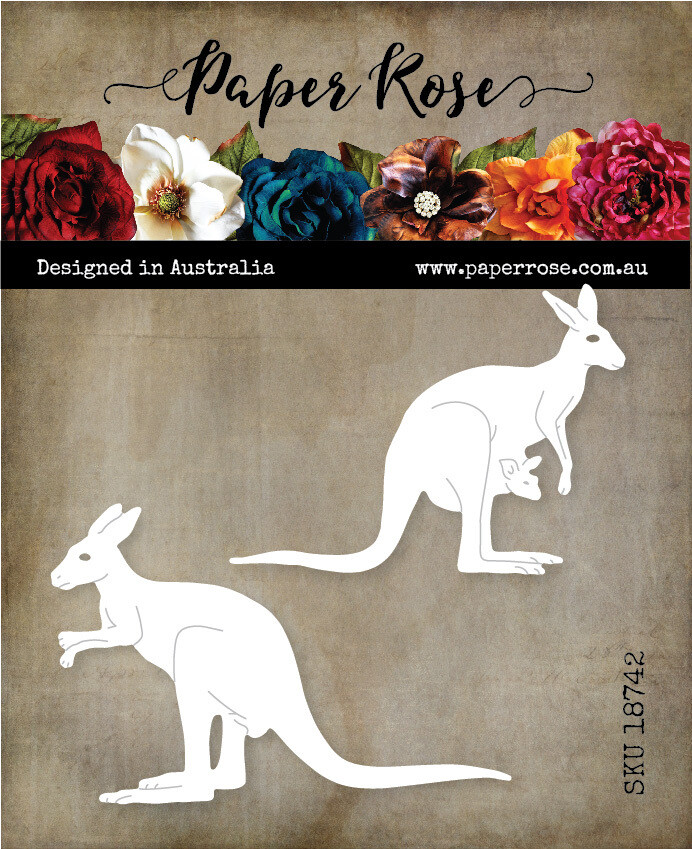 Paper Rose Metal Die - Kangaroos