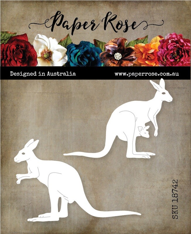 Paper Rose Metal Die - Kangaroos