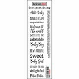 Darkroom Door - word strip Rubber Stamp Set - Baby Sentiment 