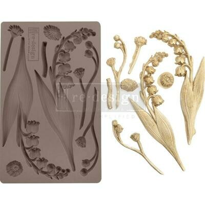 Prima Marketing - Re-Design Decor Mould - 5&quot;x8&quot; - Bell Orchids 