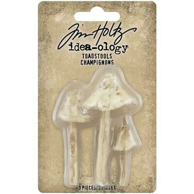 Tim Holtz - Idea-Ology Resin Toadstools 3/Pkg 