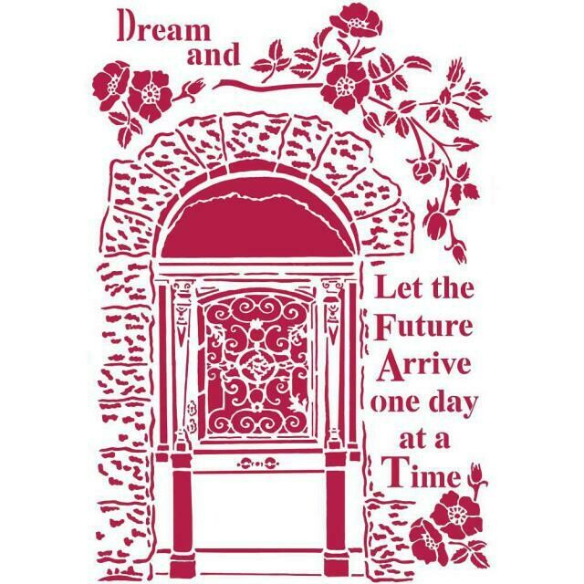 Stamperia Lady Vagabond Dream - Stencil 21x29.7cm