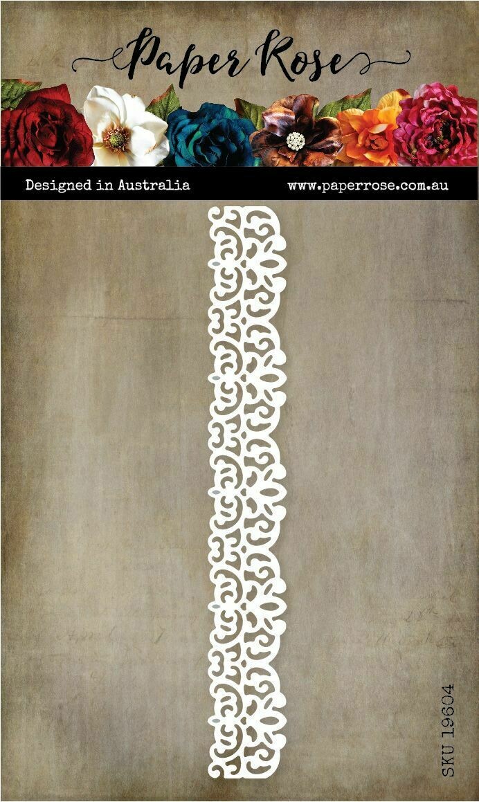 Paper Rose Metal Die - Lace Border