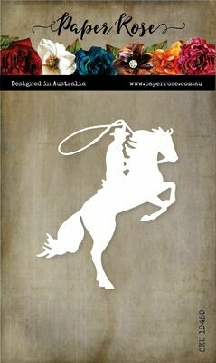 Paper Rose Metal Die - Bucking Horse