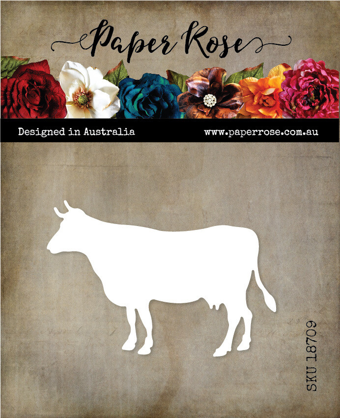 Paper Rose Metal Die - Cow Standing