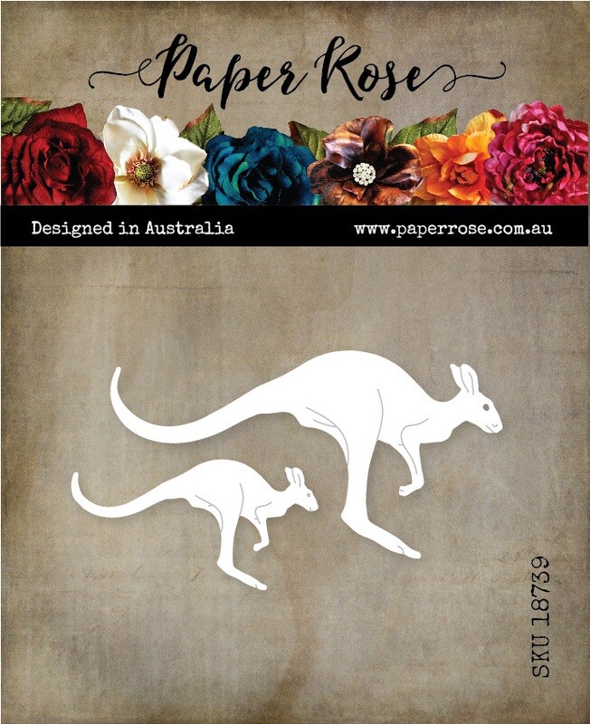 Paper Rose Metal Die - Jumping Kangaroo
