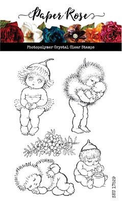 Paper Rose - Clear Stamp Set - Snugglepot &amp; Cuddlepie Bush Babies