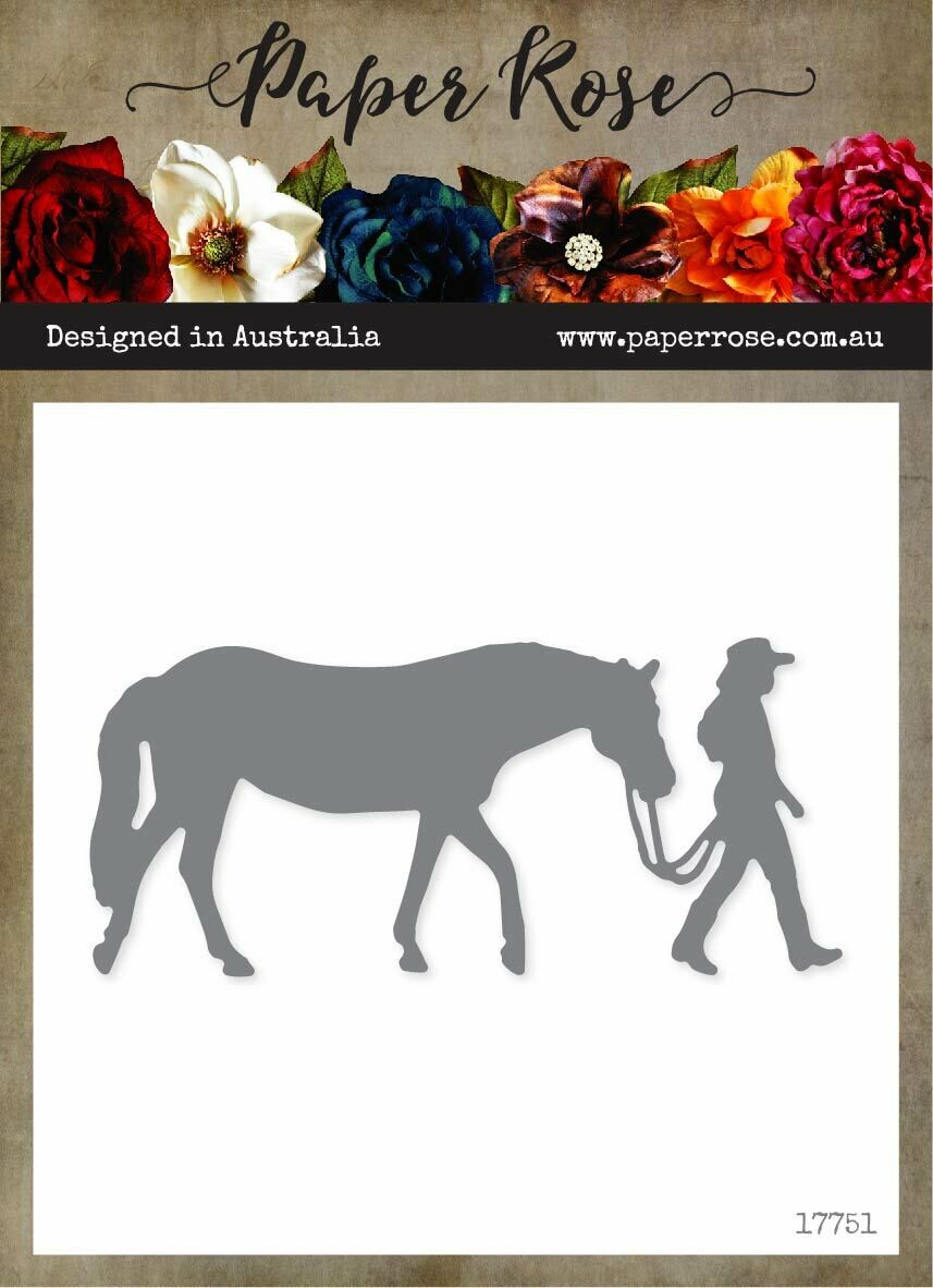 Paper Rose Die - Girl with Horse (Large)