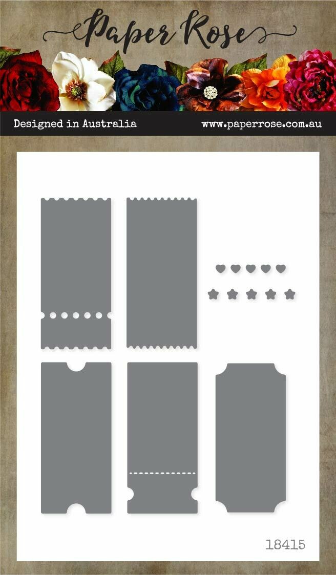 Paper Rose Metal Die - Tickets