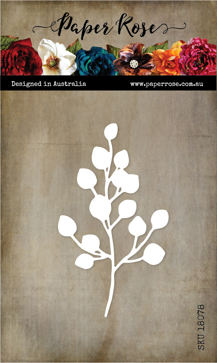 Paper Rose Die - Baby Blue Leaf Medium