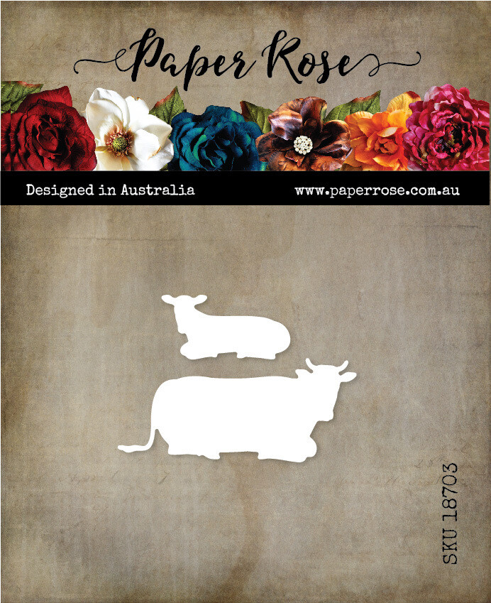 Paper Rose Die - Cows Lying Down