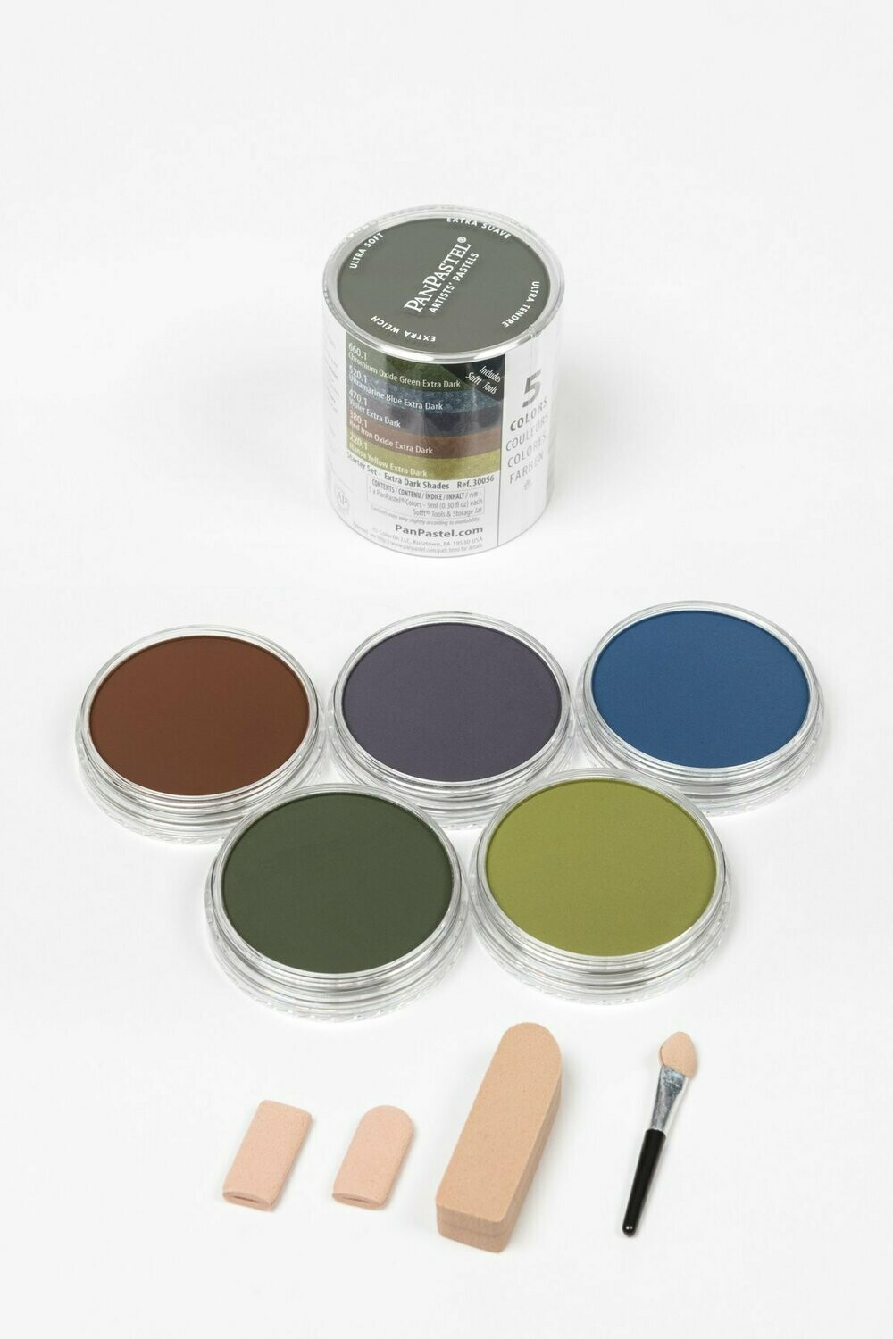 PanPastel - 5 Colour Starter Set - Extra Dark Shades 