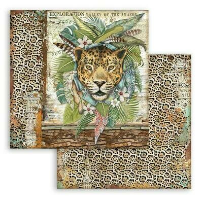 Stamperia - Amazonia - Jaguar - Double-sided Cardstock 12"x12"