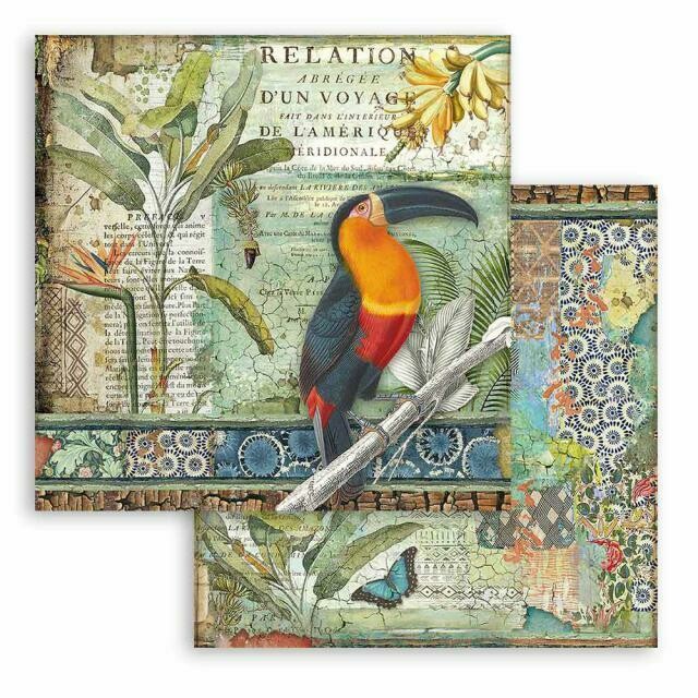 Stamperia - Amazonia - Toucan - Double-sided Cardstock 12&quot;x12&quot;