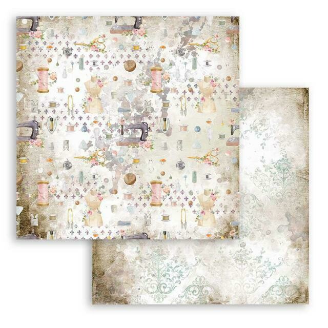Stamperia - Romantic Collection - Threads - Texture - Double-sided Cardstock 12"x12"